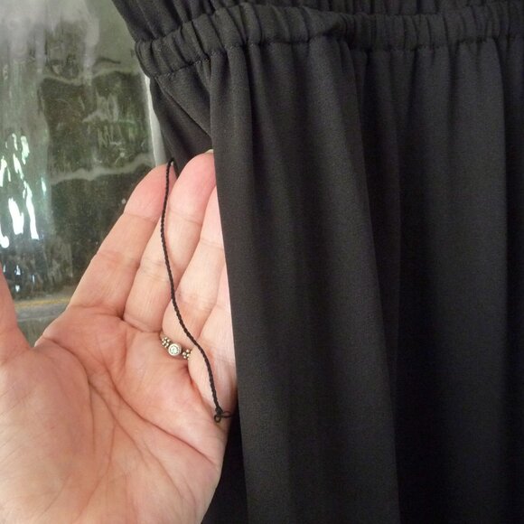 CECE/DILLARDS BLACK SEMI SHEER JUMPSUIT SIZE 6 - Picture 10 of 14